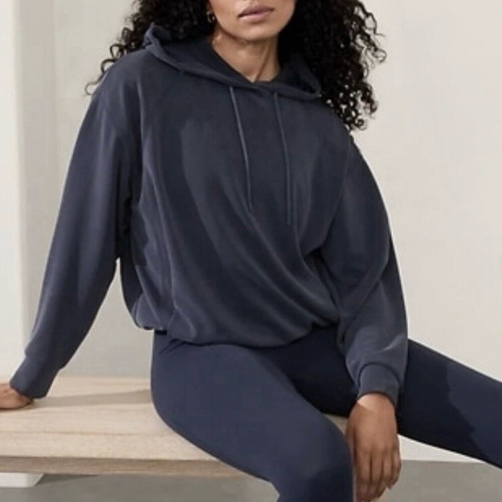 Athleta Seasoft Bubble Hem Hoodie